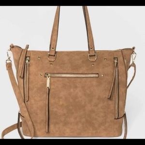 COPY - NYC VR NYC Convertible Zip Closure Tote Han - New Women | Color: Natural